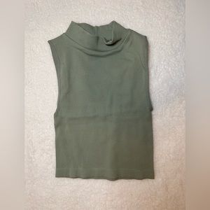 Cotton on Ribbed Turtleneck Tank Sage green